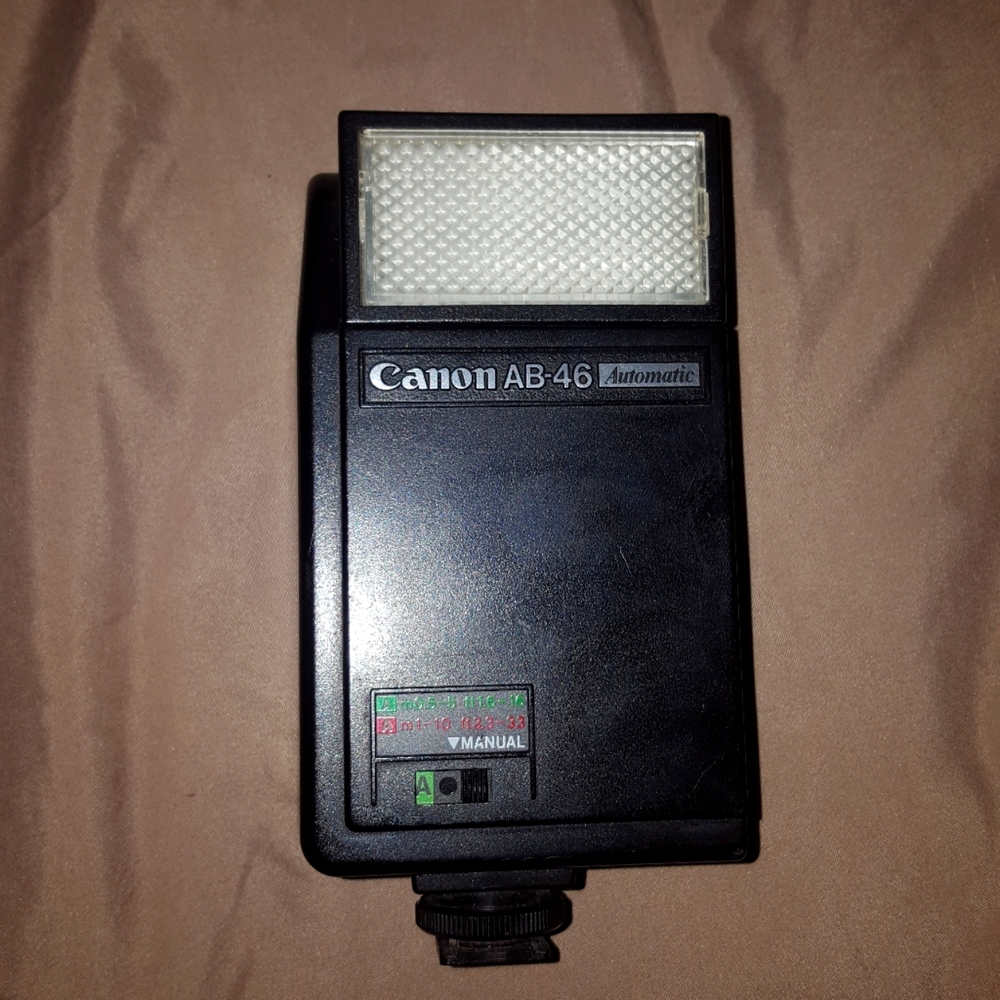 Canon AB-46 Automatic Electronic Hot Shoe Flash for Canon TX SLR Film Camera
